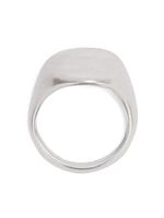 Jil Sander polished silver ring - Argent