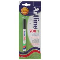 Viltstift artline 700 rond 0.7mm blister zwart