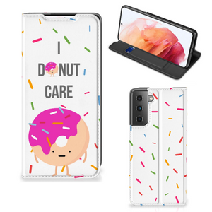 Samsung Galaxy S21 Flip Style Cover Donut Roze