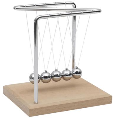 Newton pendel cradle - met 5 ballen - 14 x 12 x 15 cm - Slinger/balanceerballen
