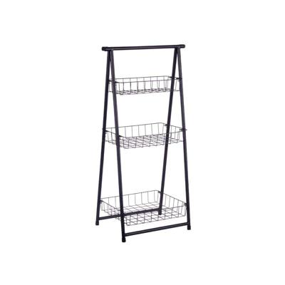 Planken Kinvara Zwart Metaal Ijzer 44 x 31 x 90 cm 44 x 90 x 31 cm 48 x 8,5 x 38 cm