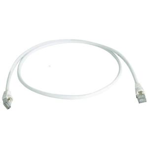 Telegärtner 100008833 RJ45 Netwerkkabel, patchkabel CAT 6A S/FTP 7.50 m Wit Vlambestendig, Snagless, Pair afscherming, Afgeschermd (dubbel), Halogeenvrij, UL