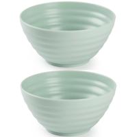 Plasticforte Schaaltjes - 8x - mint groen - kunststof - 14 x 6.5 cm - kom