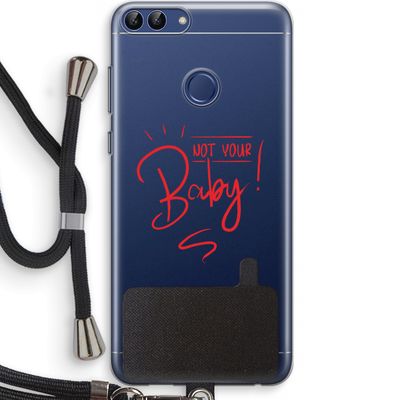 Not Your Baby: Huawei P Smart (2018) Transparant Hoesje met koord