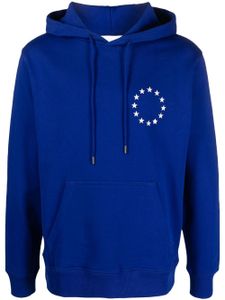 Études Studio hoodie en coton biologique à imprimé Europa - Bleu