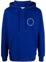 Études Studio hoodie en coton biologique à imprimé Europa - Bleu - thumbnail