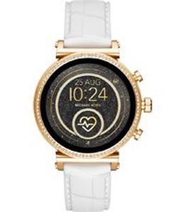 Horlogeband Michael Kors MKT5067 Silicoon Wit 18mm
