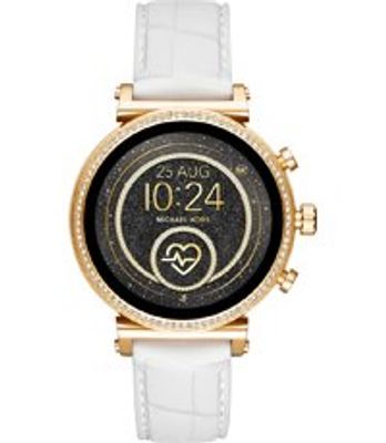 Horlogeband Michael Kors MKT5067 Silicoon Wit 18mm