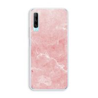 Roze marmer: Huawei P Smart Pro Transparant Hoesje