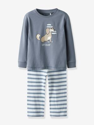 Jongenspyjama NMMRAMEL NAME IT Boxy-Fit grijsblauw