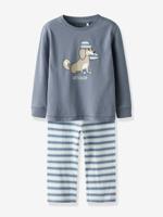 Jongenspyjama NMMRAMEL NAME IT Boxy-Fit grijsblauw