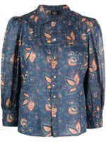 Ralph Lauren RRL chemise Stefanie en coton à fleurs - Bleu