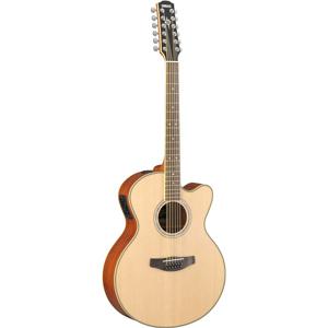 Yamaha CPX700II-12 Akoestische-elektrische gitaar Jumbo 12 snaren Beige, Bruin