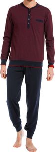 Pastunette pyjama met knopen rood-blauw