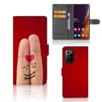 Samsung Galaxy Note20 Ultra | Wallet Case | met Pasjes | Liefde - Origineel Romantisch Cadeau