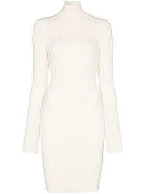 Wolford robe courte nervurée - Tons neutres