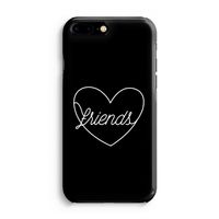 Friends heart black: iPhone 8 Plus Volledig Geprint Hoesje