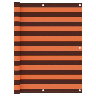 VidaXL Balkonscherm 120x300 cm oxford stof oranje en bruin