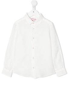 MC2 Saint Barth Kids chemise boutonnée en lin - Blanc