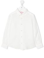 MC2 Saint Barth Kids chemise boutonnée en lin - Blanc