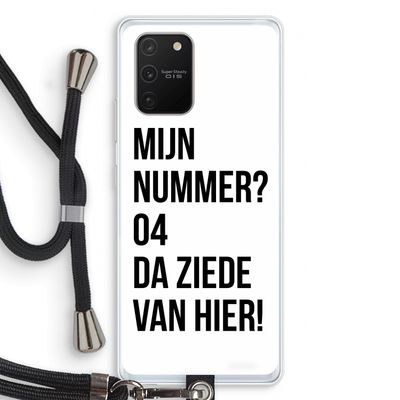 Da ziede van hier: Samsung Galaxy S10 Lite Transparant Hoesje met koord
