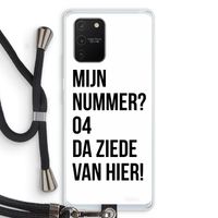 Da ziede van hier: Samsung Galaxy S10 Lite Transparant Hoesje met koord