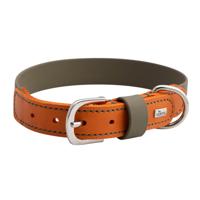 HUNTER Hondenhalsband Wolmar, khaki/oranje, Maat: 50