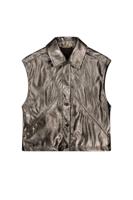 Like Flo zomer gilet meisjes teens - antraciet grijs - metallic - Doris