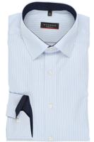 ETERNA Modern Fit Overhemd ML6 (vanaf 68 CM) lichtblauw/wit - thumbnail