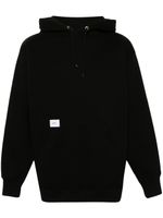 WTAPS hoodie brodé Cut & Sew - Noir