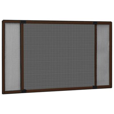 VidaXL Raamhor uitschuifbaar (100-193)x75 cm bruin