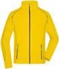 James & Nicholson JN597 Men´s Structure Fleece Jacket - Yellow/Carbon - XL