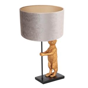 Steinhauer Schemerlamp Animaux met grijs velvet 8227ZW