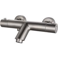 Xellanz Rio Thermostatische Badmengkraan 15 cm - Geborsteld Staal Design