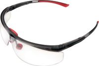 Honeywell Veiligheidsbril | EN 166-1FT | beugel zwart/rood, ring helder | 1 stuk - 1030749HS 1030749HS