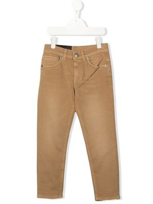 DONDUP KIDS jean slim à effet délavé - Tons neutres