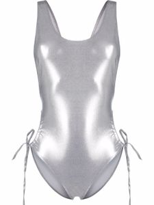 ISABEL MARANT maillot de bain métallisé à découpes - Argent