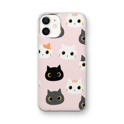 Katten: iPhone 12 mini Transparant Hoesje