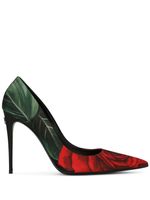 Dolce & Gabbana escarpins Décolleté 105 mm à fleurs - Noir