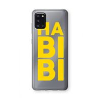 Habibi Blue: Samsung Galaxy A31 Transparant Hoesje