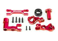 Traxxas - Steering bellcranks (left & right)/ draglink (6061-T6 aluminum, red-anodized) (fits XRT) (TRX-7843-RED)