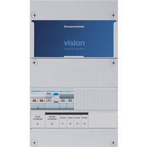Groepenkast Hager VKG200A 2-groepenverdeler met hoofdschakelaar ALS 30mA/HACO/direct 1-fase
