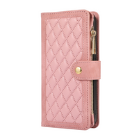 iPhone 13 Pro hoesje - Bookcase - Pasjeshouder - Portemonnee - Koord - Kunstleer - Roze