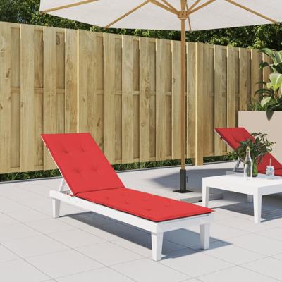 VidaXL Terrasstoelkussen (75+105)x50x4 cm rood