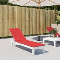 VidaXL Terrasstoelkussen (75+105)x50x4 cm rood
