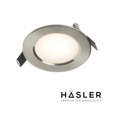 Häsler Inbouwspot Comarruga Incl. Fase Aansnijding Dimbaar 9.2 cm 4 Watt Warm Wit RVS Set - Set 1 Spot
