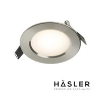 Häsler Inbouwspot Comarruga Incl. Fase Aansnijding Dimbaar 9.2 cm 4 Watt Warm Wit RVS Set - Set 1 Spot