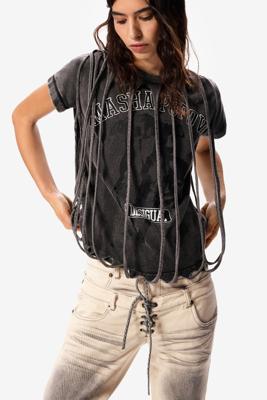 T-shirt met korte mouwen masha popova - BLACK - L