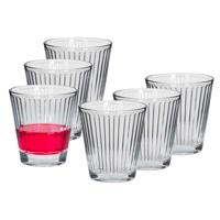 Alessandro Drinkglazen Athena - 6x stuks - glas - 230 ml - 8 x 9 cm