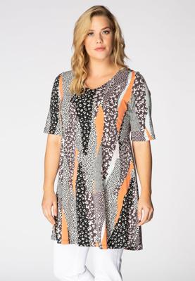 Yoek Tunic wide bottom GRACE | Multi | Maat 42/44